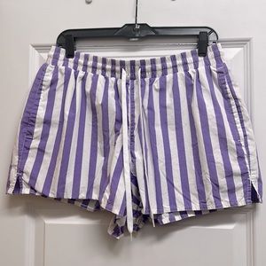 NWOT | Urban Outfitters Striped Drawstring Shorts | Size Large
